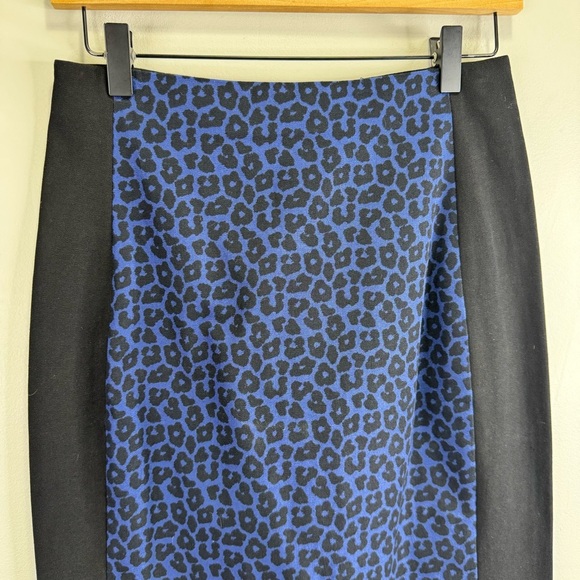 Banana Republic Roland Mouret Collection Leopard Panel Pencil Skirt Size 6 - Picture 5 of 7